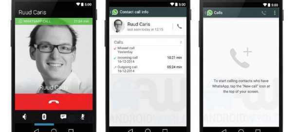 WhatsApp : Appels vocaux depuis l’application mobile