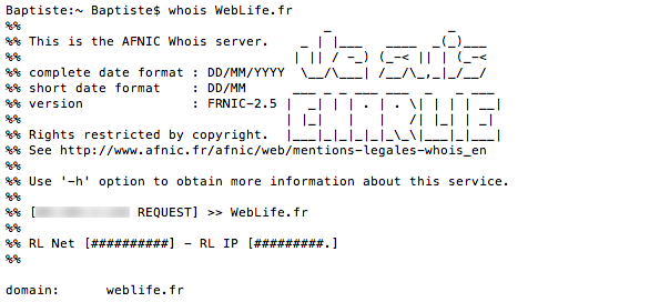 AFNIC : Je suis Charlie pour les Whois de domaines français