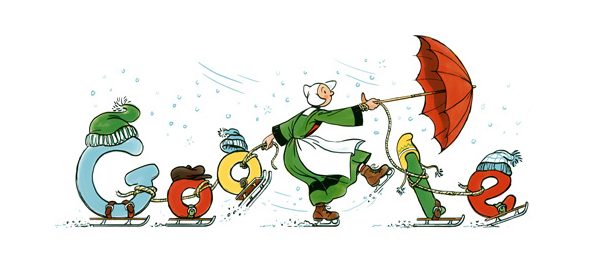 Google : Bécassine, la bande dessinée en doodle