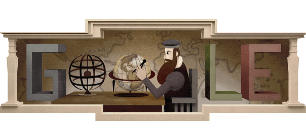 Google : Gérard Mercator & sa projection en doodle