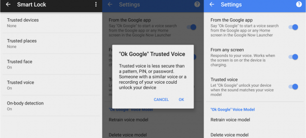 Android Trusted Voice : Reconnaissance vocale pour le déverrouillage