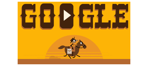 Google : Le Pony Express en doodle jeu !