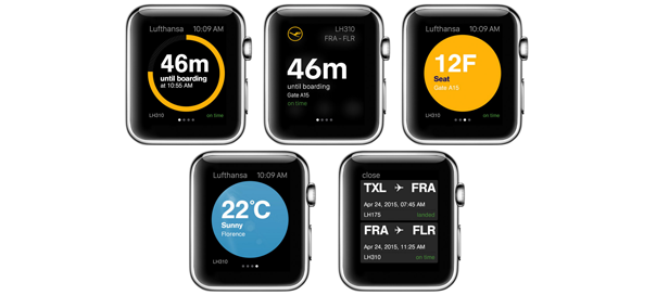 Lufthansa débarque sur l’Apple Watch