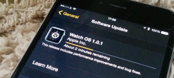 Apple Watch : Mise à jour Watch OS 1.0.1