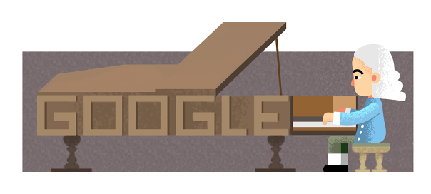 Google : Bartolomeo Cristofori et le piano-forte en doodle