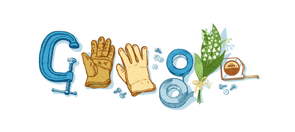 Google : Fête du travail 2015 en doodle