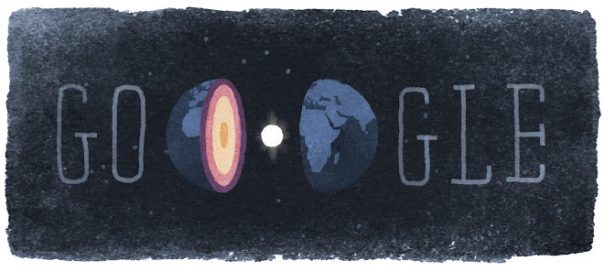 Google : Inge Lehmann et le noyau de la Terre en doodle