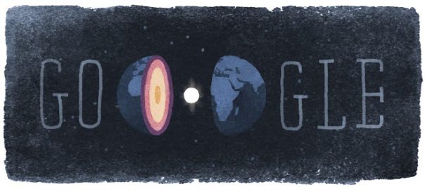 Google : Inge Lehmann et le noyau de la Terre en doodle