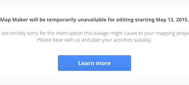 Google Maps : Map Maker ferme temporairement ses portes
