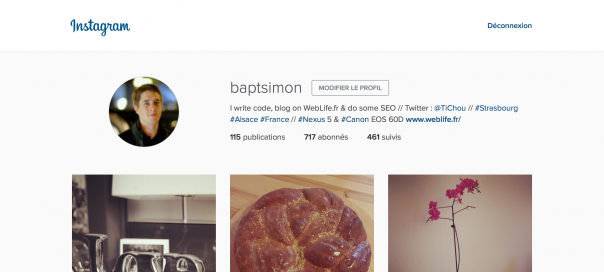 Instagram : Nouvelle version du site officiel