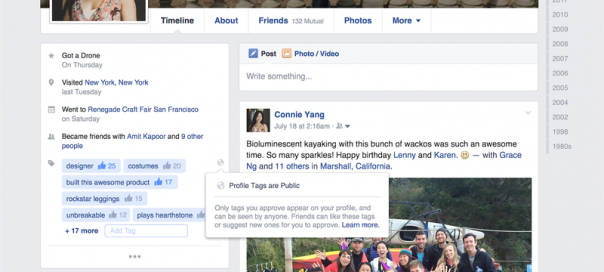 Facebook : Tags de profil pour dresser votre portrait