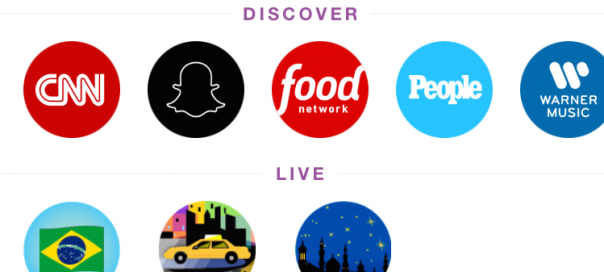 Snapchat : Discover poussé sur la page Stories