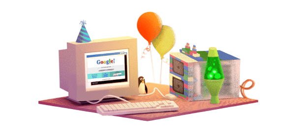 Google : 17e anniversaire de Google en doodle