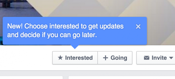 Facebook : Evènements, les « intéressés » remplacent le « peut-être »
