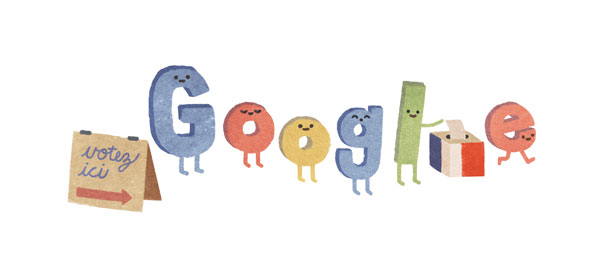 Google : Les élections régionales 2015 en doodle