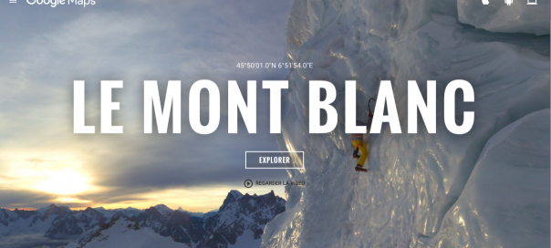 Visite du Mont Blanc via Google Street View