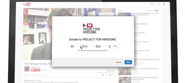 YouTube facilite les dons avec les « donation cards »