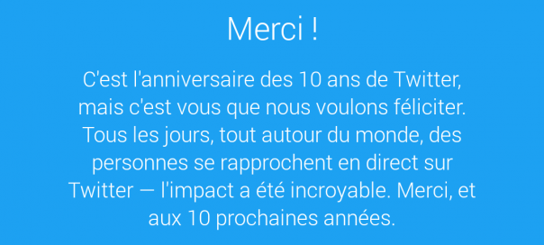 Twitter fête ses 10 ans !