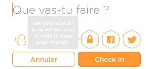 Swarm : Retour des check-ins privés