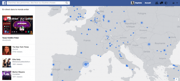Facebook : Les vidéos en direct du monde entier