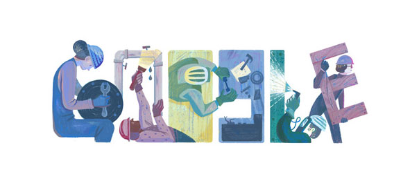 Google : La fête du travail 2016 en doodle