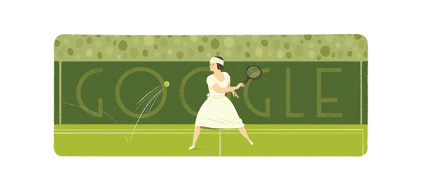Google : Suzanne Lenglen, la joueuse de tennis en doodle