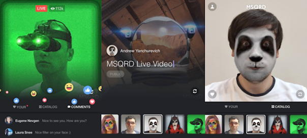 Facebook Live : Filtres MSQRD à la Snapchat et autres nouveautés