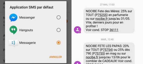 Facebook Messenger : Gestion des SMS et MMS au sein de l’app