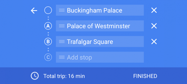 Google Maps déploie les itinéraires avec étapes sur Android