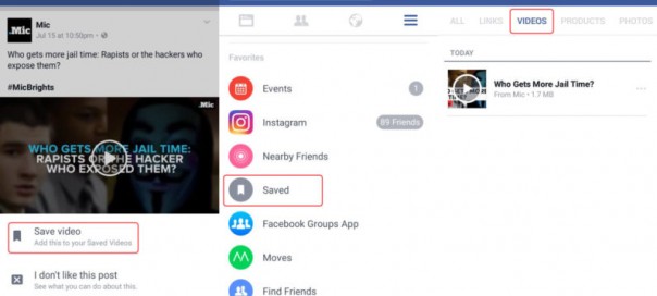 Facebook : Consultation de vidéos en offline sur Android