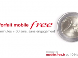 Free Mobile : Spot télé pour le forfait à 2 euros