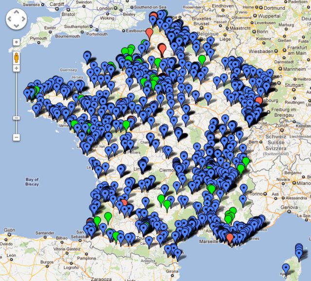 Carte des antennes Free Mobile