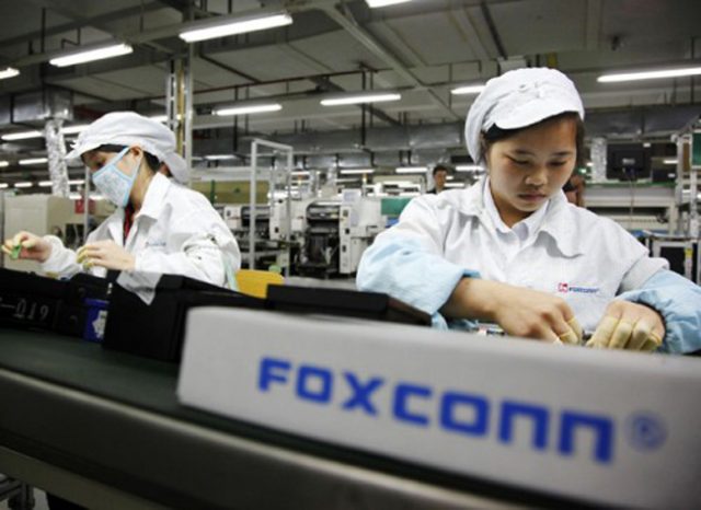 Chaîne de montage de l'iPhone chez Foxconn