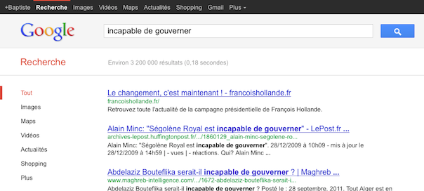 Francois Hollande : Incapable de gouverner