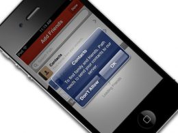 Permission d'accès aux contacts sur iPhone