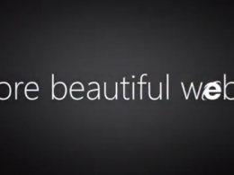 Publicité IE9 : A more beautiful web is...