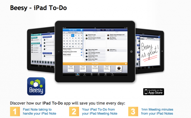 Beesy, une application de prise de note pour iPad