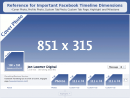 Facebook Timeline : Dimensions