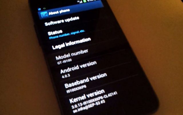 Samsung Galaxy S II : Android 4