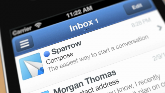 Sparrow : Application iPhone