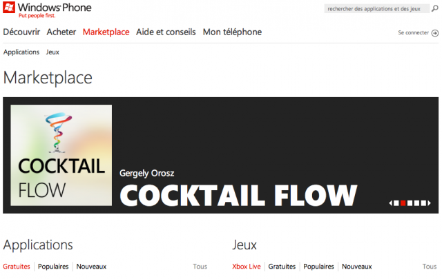 Windows Phone Marketplace