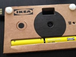 Ikea : Appareil photo en carton