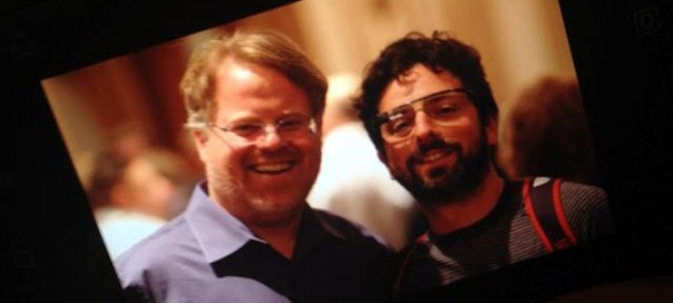 Google Project Glass : Sergey Brin aperçu avec les lunettes Google Project Glass : Sergey Brin aperçu avec les lunettes