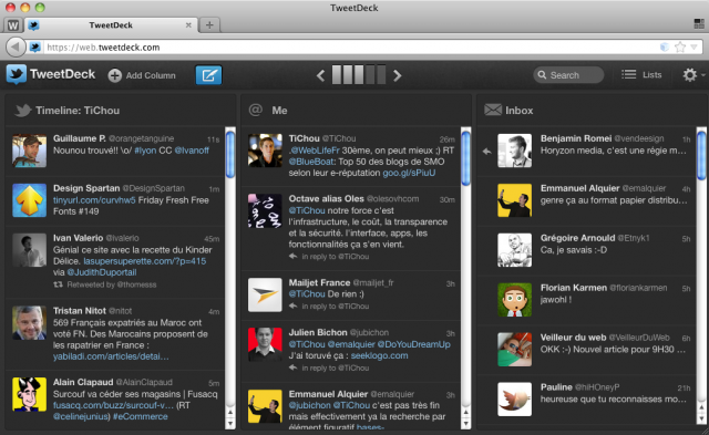 TweetDeck Web