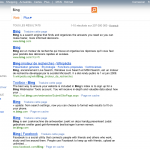 Bing : Ancienne page de résultats