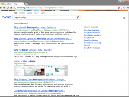 Bing : Nouvelles pages de résultat