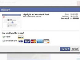 Facebook : Achat de posts sponsorisés