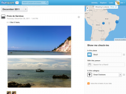 Foursquare : Page d'historique