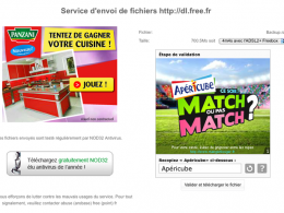 Free : Captcha publicitaire sur le service de stockage de fichiers