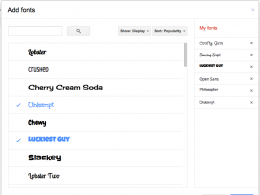 Google Docs : Gestion des polices